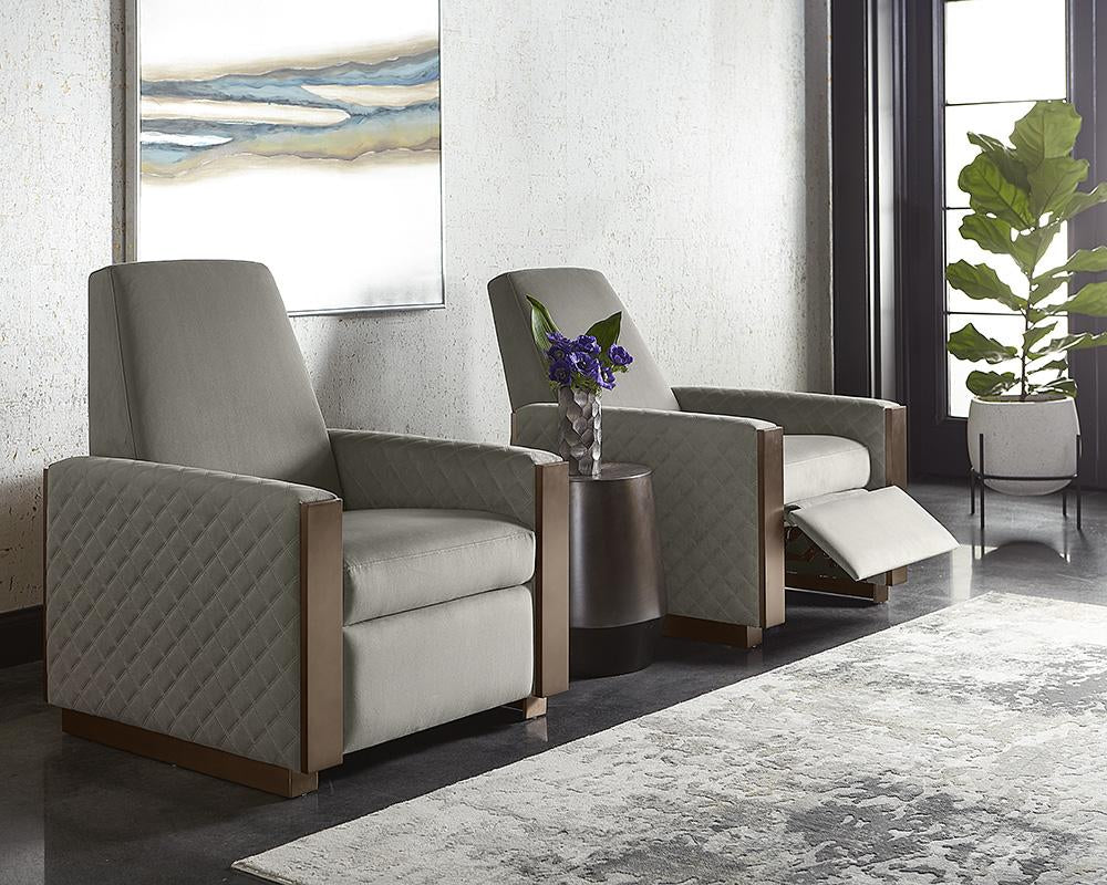 Elvina Recliner - Antonio Charcoal