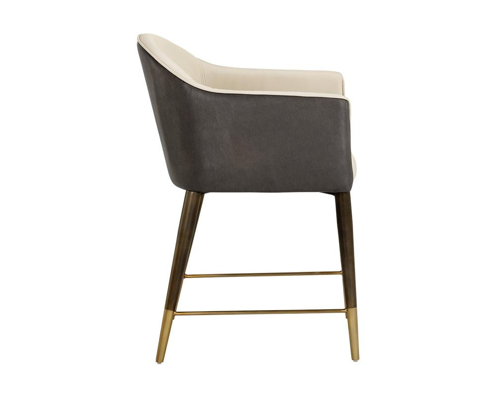 Kylin Dining Armchair - Dillon Cream / Bravo Ash