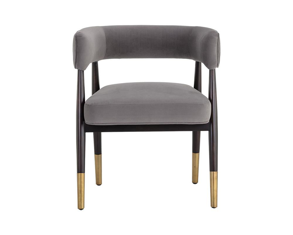 Callem Dining Armchair - Antonio Charcoal