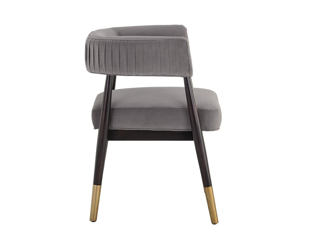 Callem Dining Armchair - Antonio Charcoal