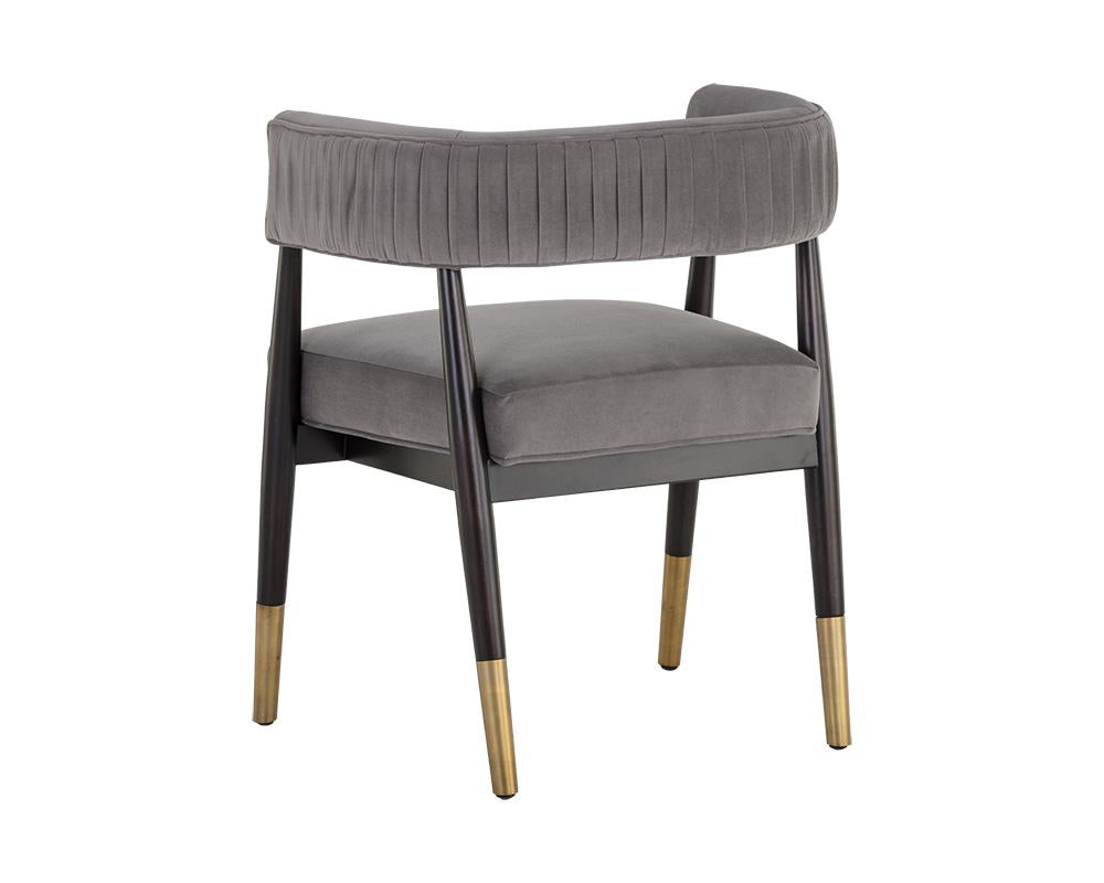 Callem Dining Armchair - Antonio Charcoal