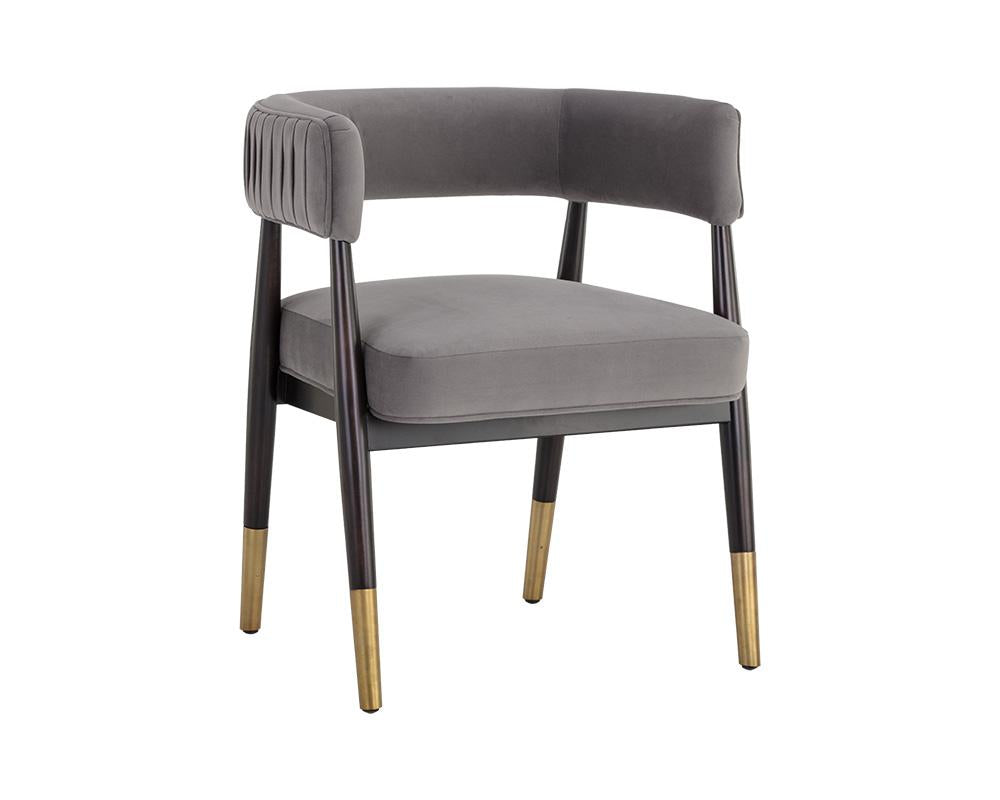 Callem Dining Armchair - Antonio Charcoal