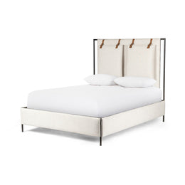 Leigh Upholstered Bed - Hockney Ivory by Four Hands