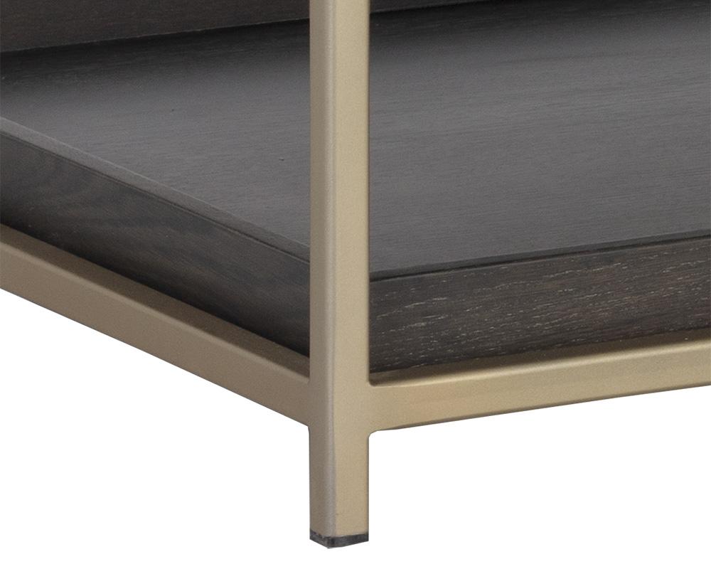 Rebel Console Table With Drawers  - Gold - Charcoal Grey