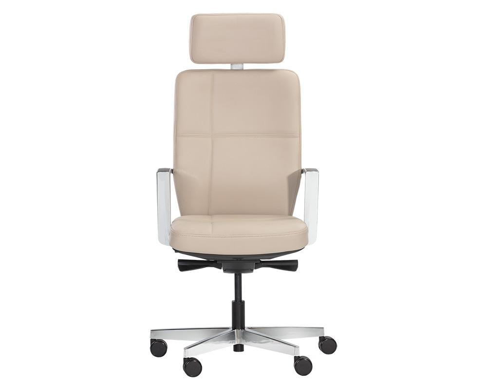 Dennison Office Chair - Cream Leather