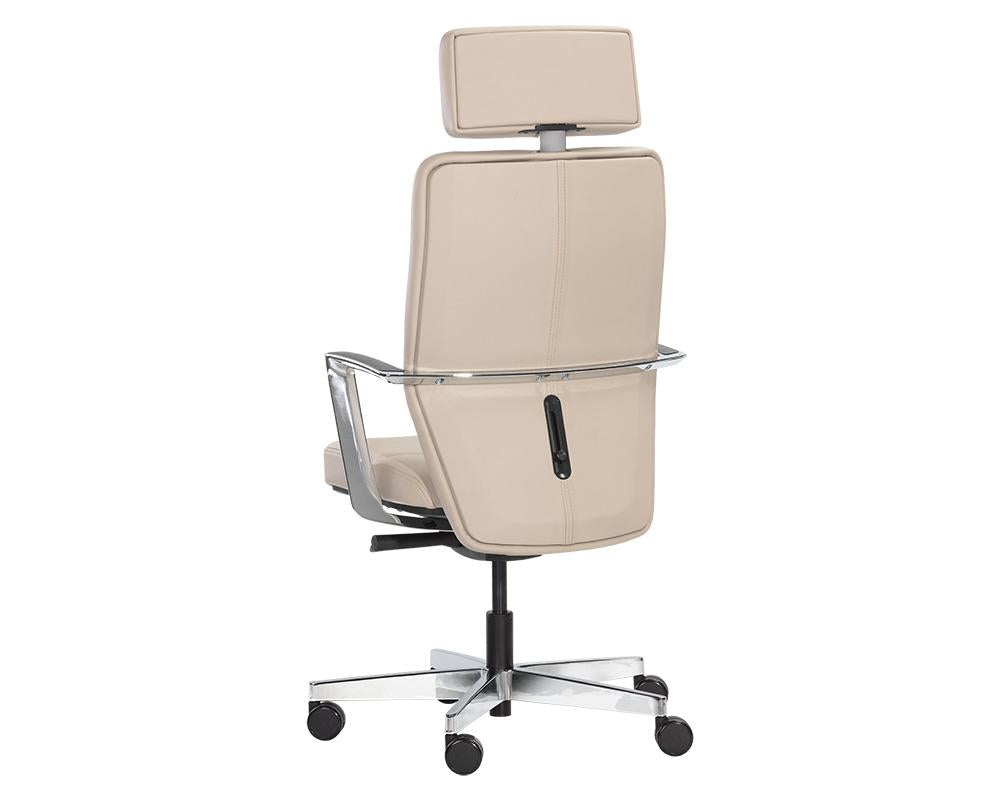 Dennison Office Chair - Cream Leather