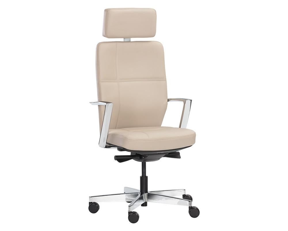 Dennison Office Chair - Cream Leather