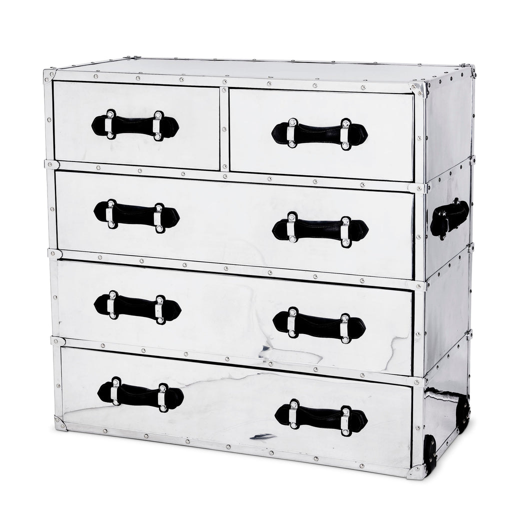 Chest Catalina 5 Drawers Aluminum