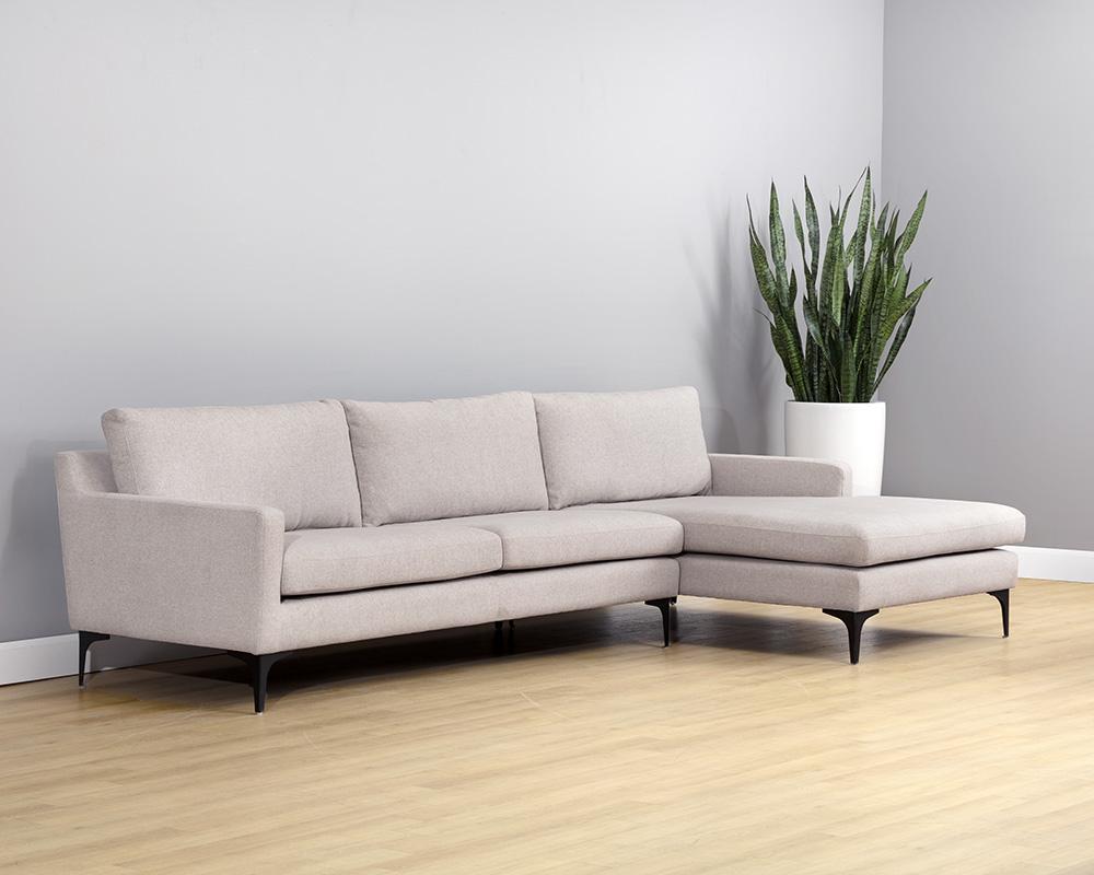 Andie Sofa Chaise - Raf - Davis Beige