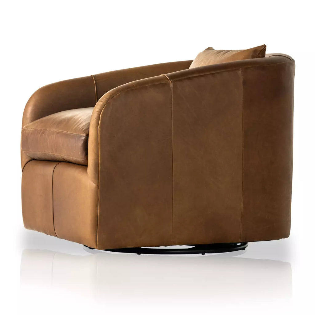 Topanga Swivel Chair, Heirloom Sienna