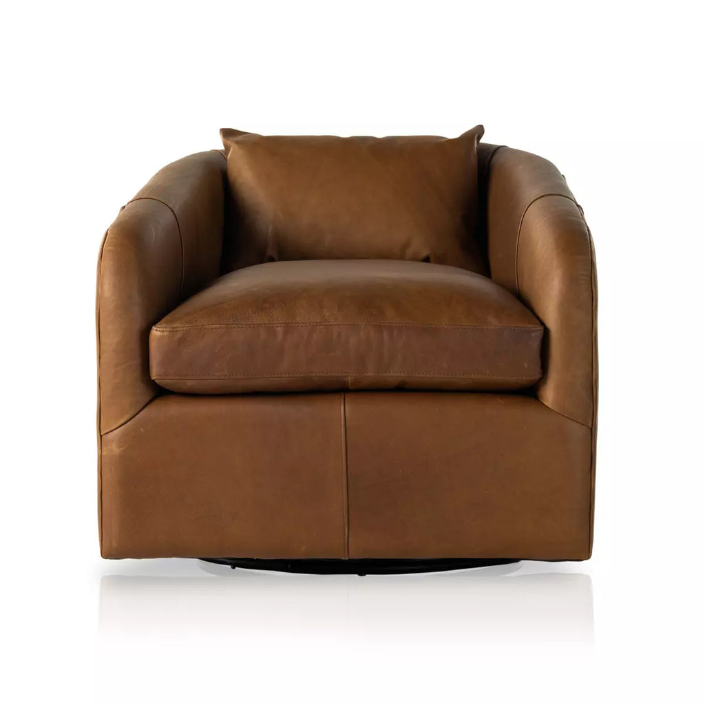 Topanga Swivel Chair, Heirloom Sienna