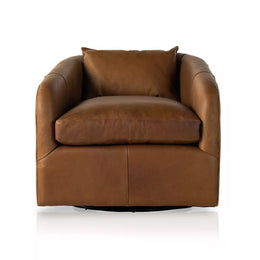 Topanga Swivel Chair, Heirloom Sienna by Four Hands