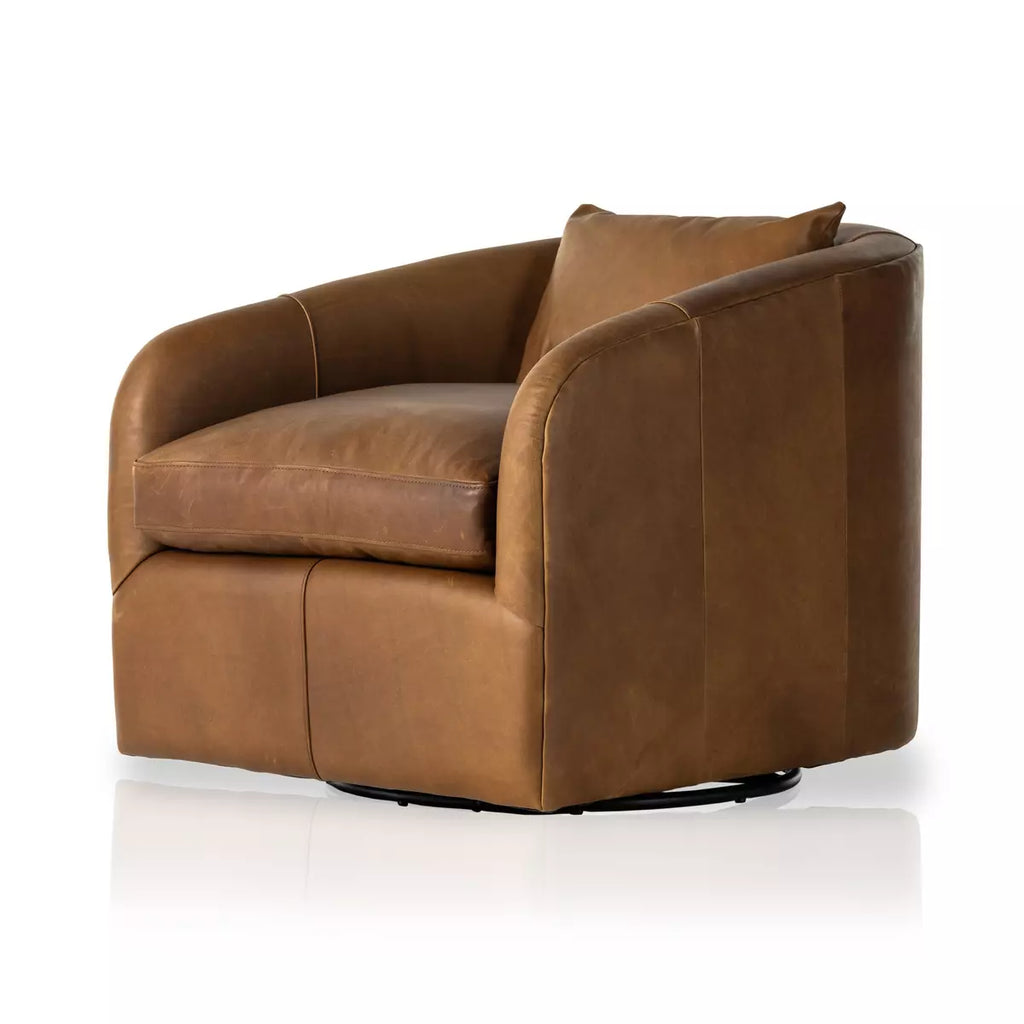 Topanga Swivel Chair, Heirloom Sienna