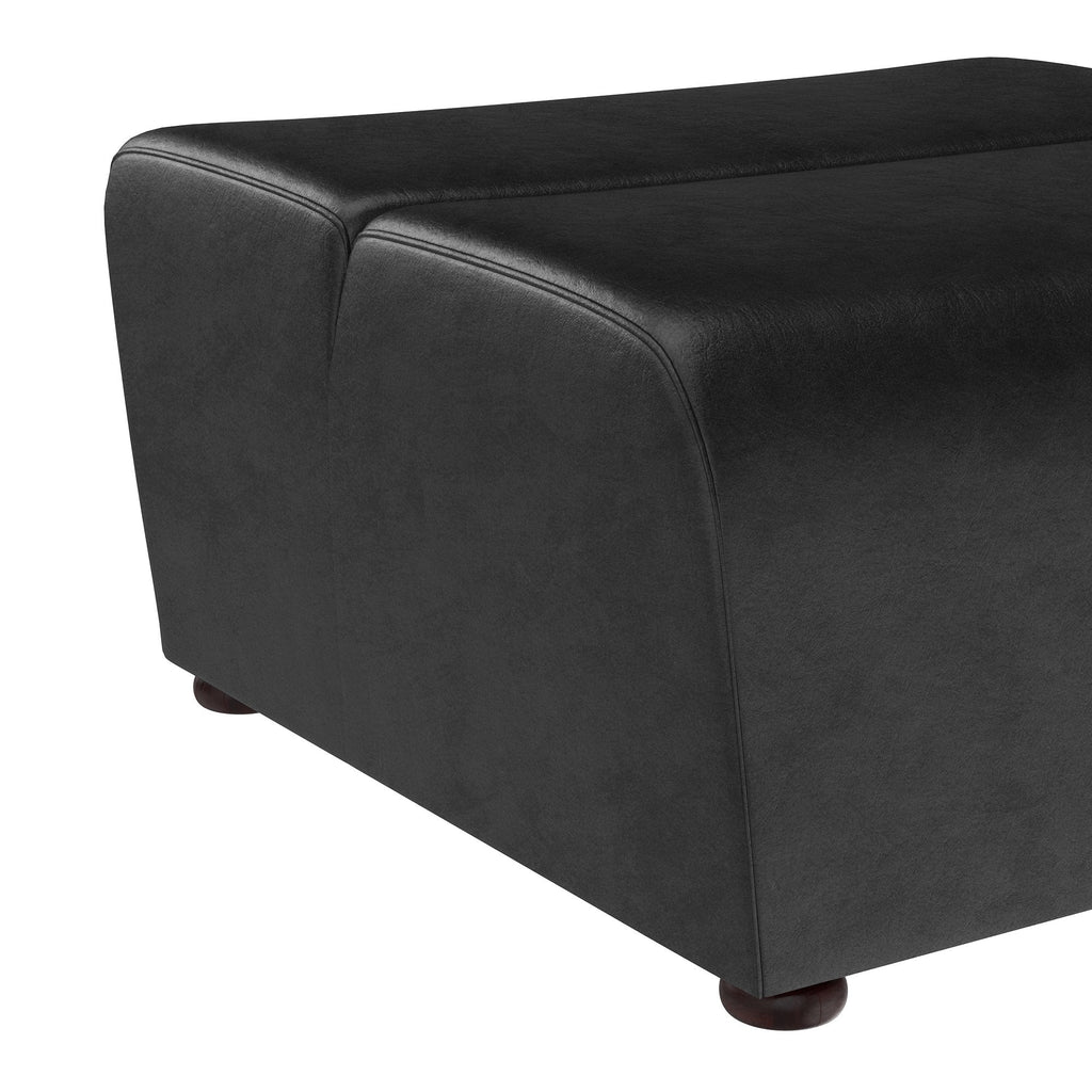 Cornell Modular - Ottoman - Coal Black