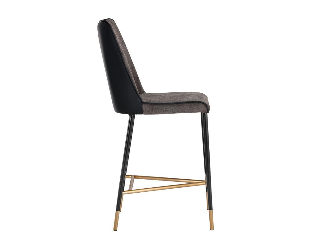 Klaus Counter Stool - Black - Sparrow Grey / Napa Black