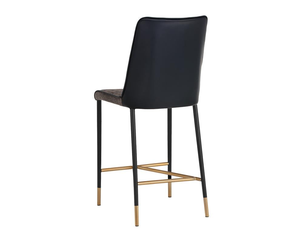 Klaus Counter Stool - Black - Sparrow Grey / Napa Black