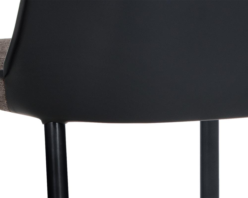 Klaus Counter Stool - Black - Sparrow Grey / Napa Black