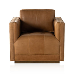 Kiera Swivel Chair, Palermo Cognac by Four Hands