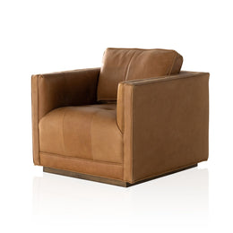 Kiera Swivel Chair, Palermo Cognac