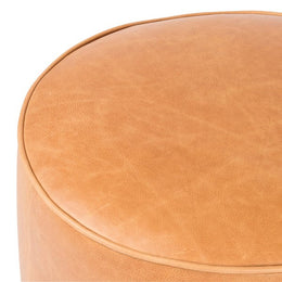 Sinclair Round Ottoman - Butterscotch