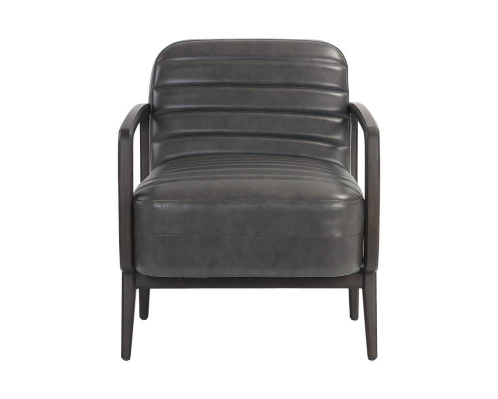 Wilfred Lounge Chair - Brentwood Charcoal Leather