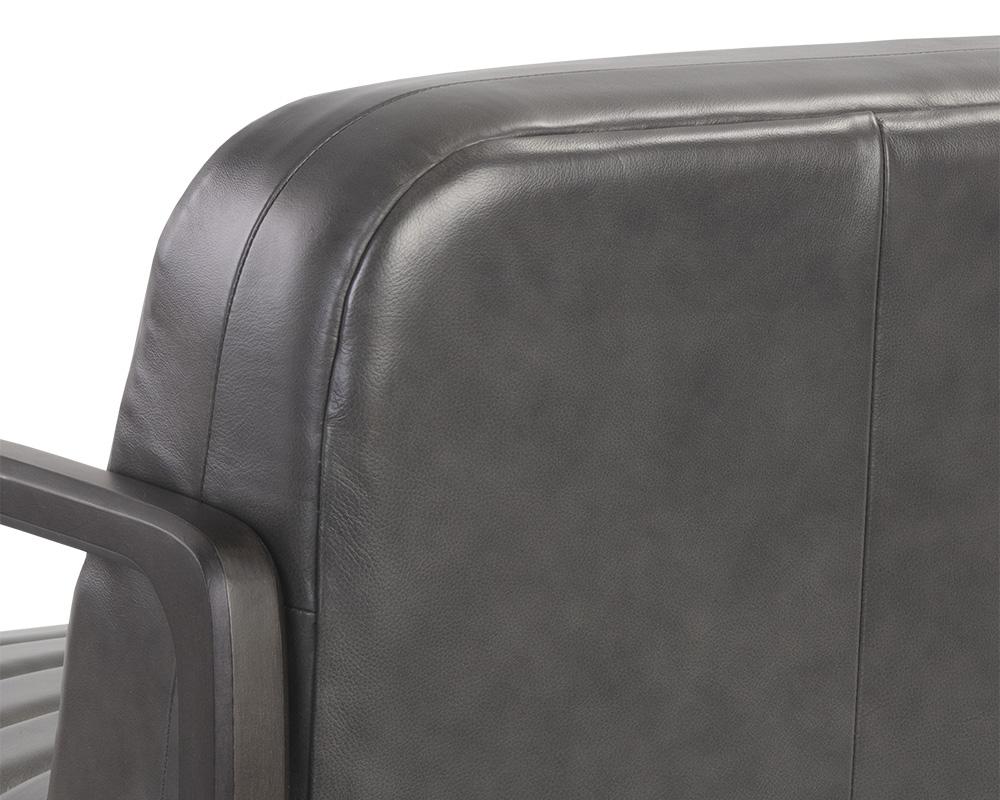 Wilfred Lounge Chair - Brentwood Charcoal Leather