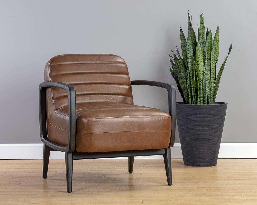 Wilfred Lounge Chair - Shalimar Tobacco Leather