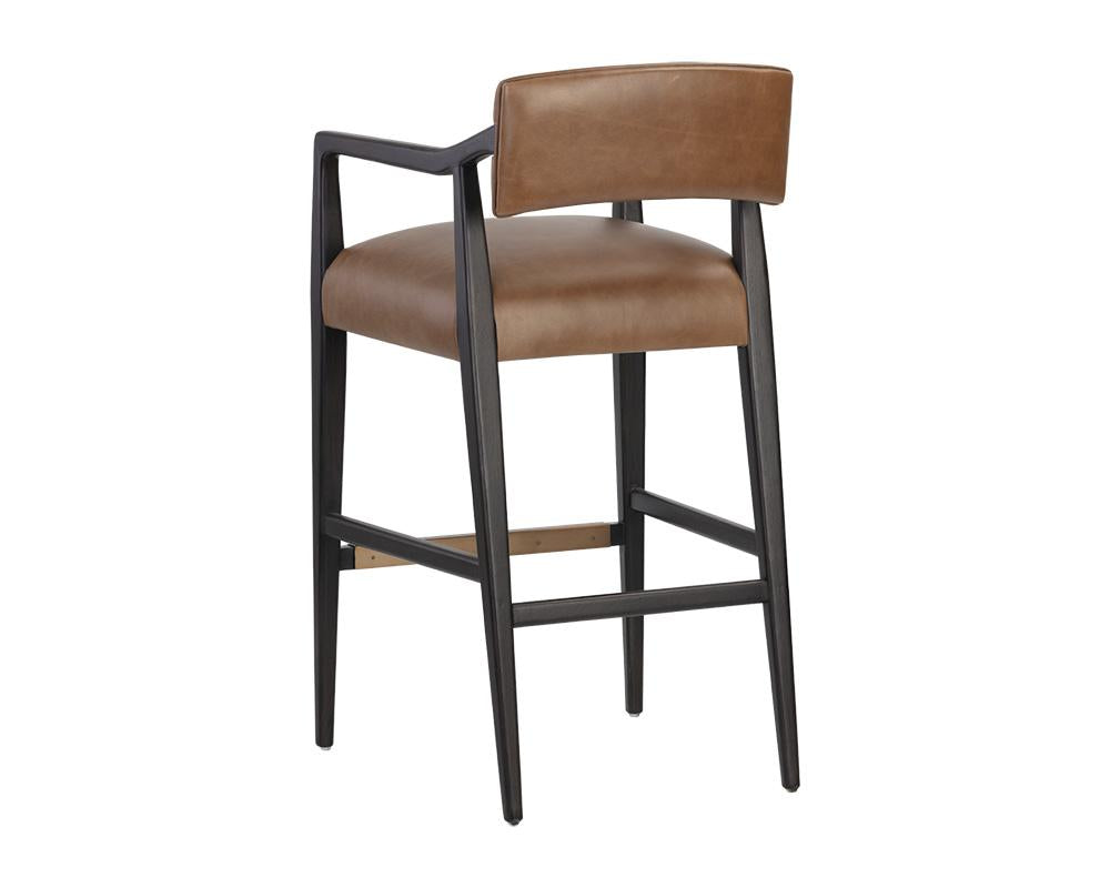 Keagan Barstool - Shalimar Tobacco Leather