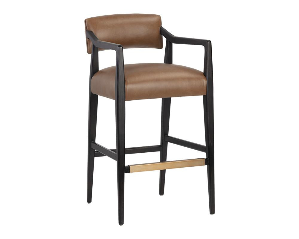 Keagan Barstool - Shalimar Tobacco Leather