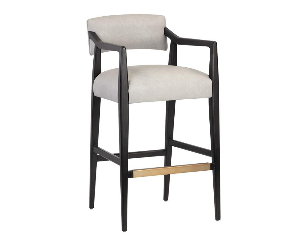 Keagan Barstool - Saloon Light Grey Leather