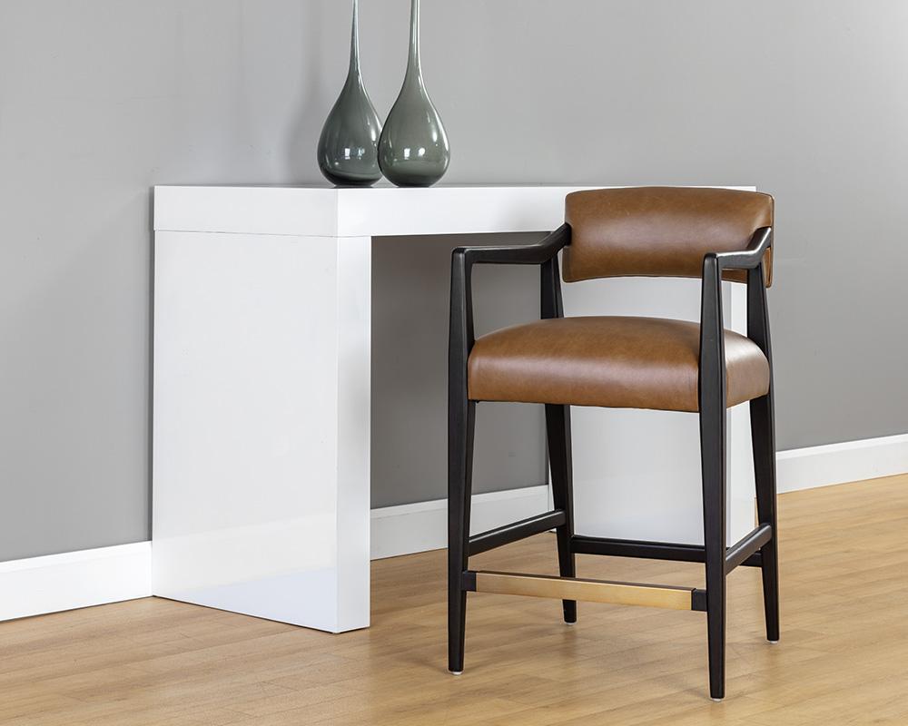 Keagan Counter Stool - Shalimar Tobacco Leather