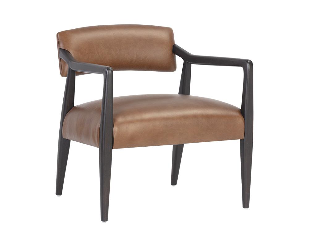 Keagan Lounge Chair - Shalimar Tobacco Leather