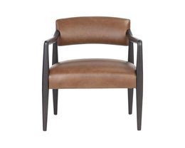 Keagan Lounge Chair - Shalimar Tobacco Leather