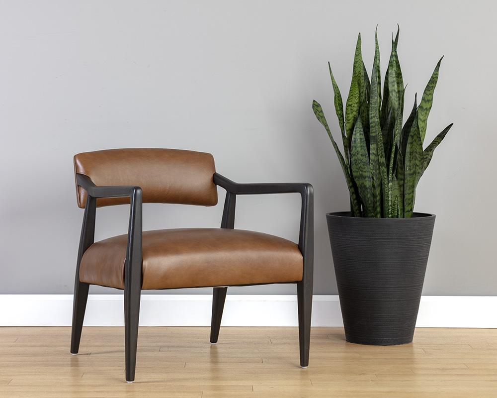 Keagan Lounge Chair - Shalimar Tobacco Leather