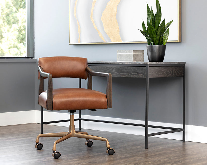 Keagan Office Chair - Shalimar Tobacco