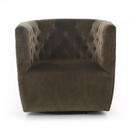 Hanover Swivel Chair, Surrey Olive by Four Hands