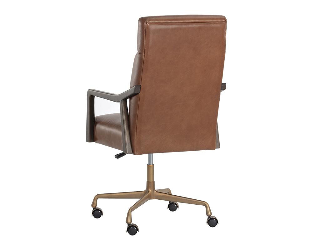 Collin Office Chair - Shalimar Tobacco Leather