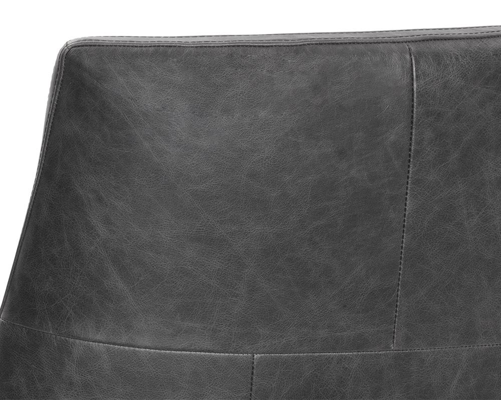 Elias Lounge Chair - Marseille Black Leather