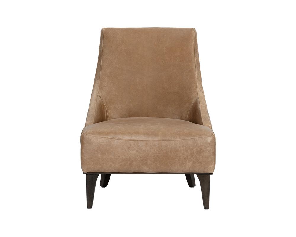 Elias Lounge Chair - Marseille Camel Leather