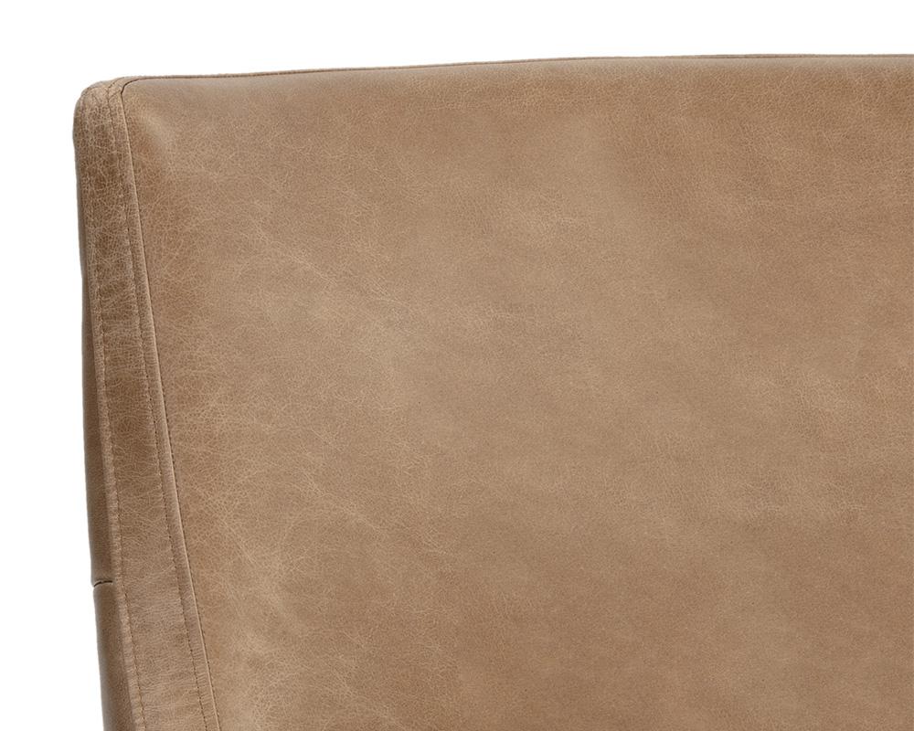 Elias Lounge Chair - Marseille Camel Leather