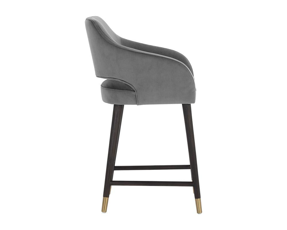 Adelaide Counter Stool - Alisa Dark Grey