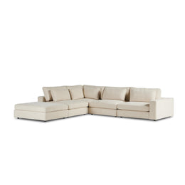 Bloor 4-Piece Sectional W/ Ottoman by Four Hands