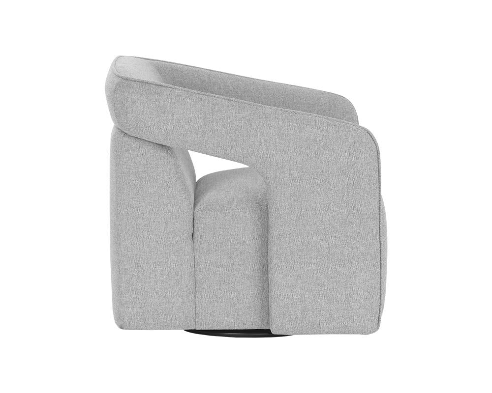 Kendrick Swivel Lounge Chair - Belfast Heather Grey