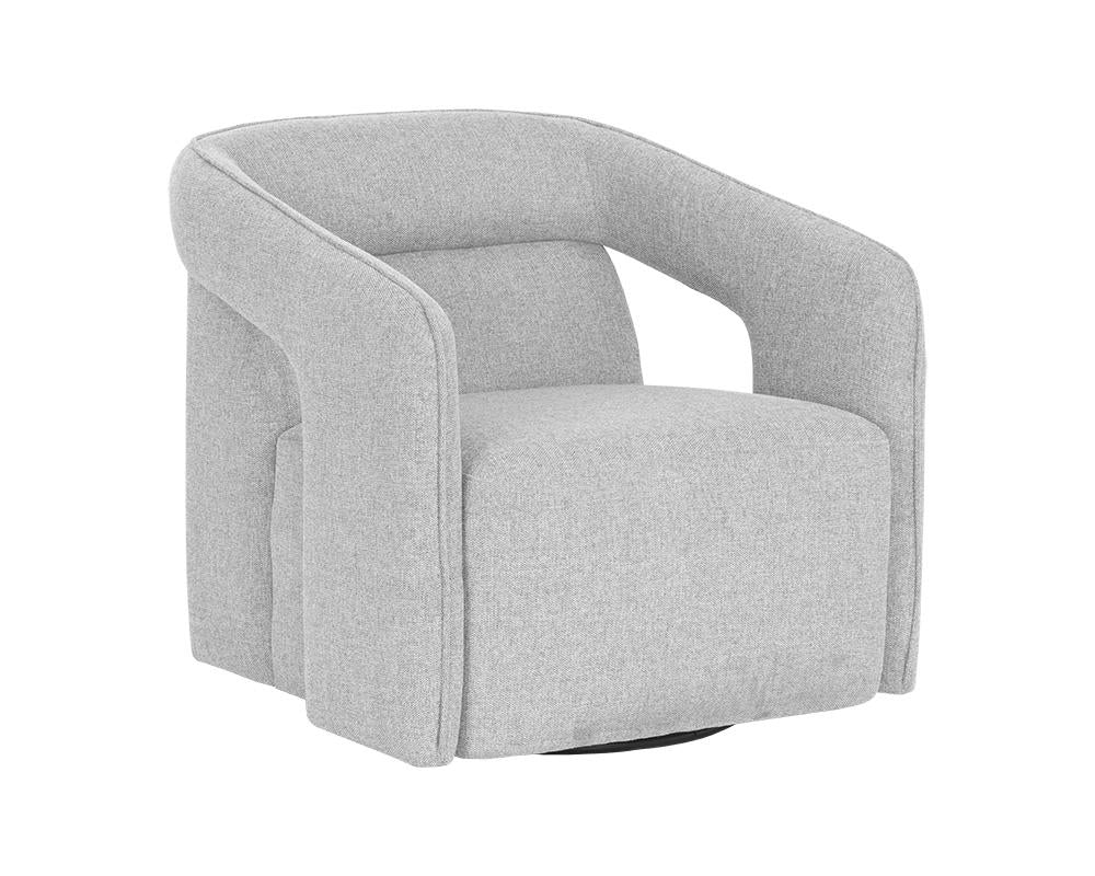 Kendrick Swivel Lounge Chair - Belfast Heather Grey