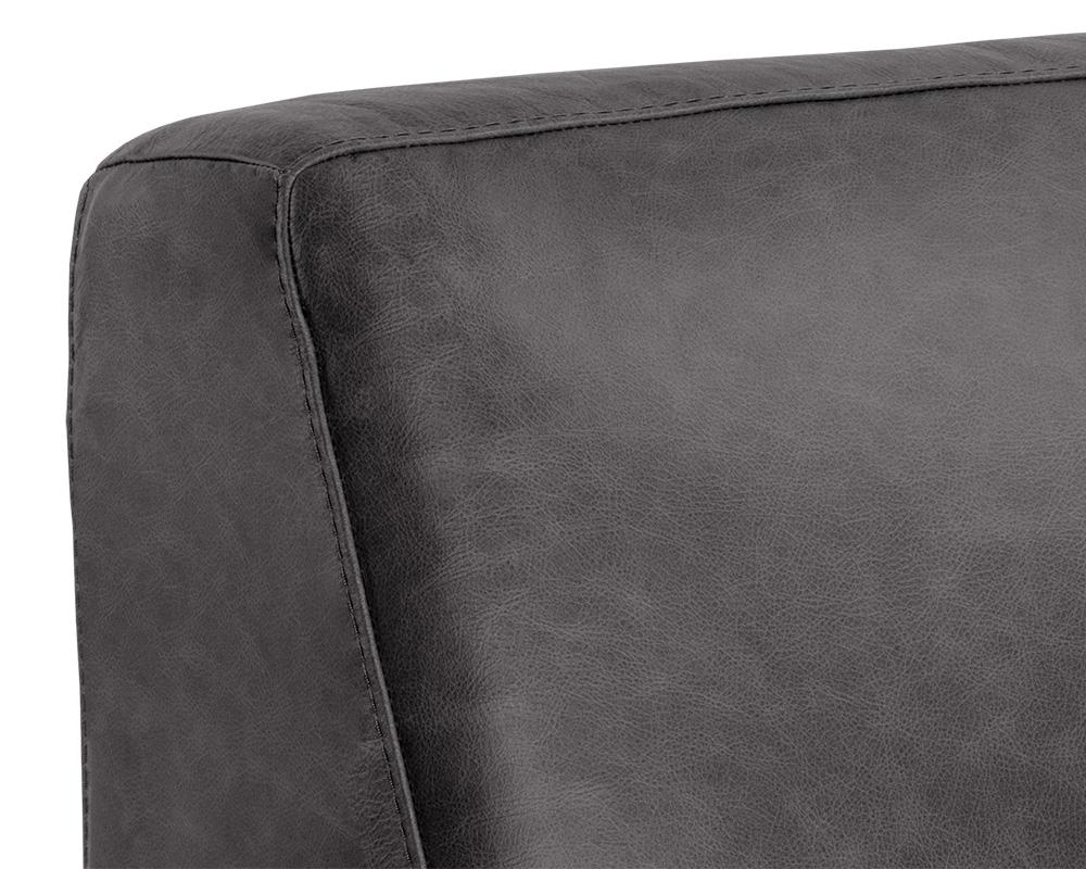 Watson Modular - Armless Chair - Marseille Black Leather