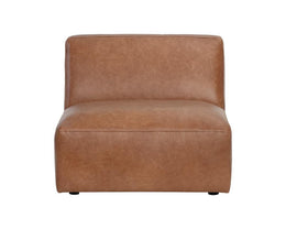 Watson Modular - Armless Chair - Marseille Camel Leather