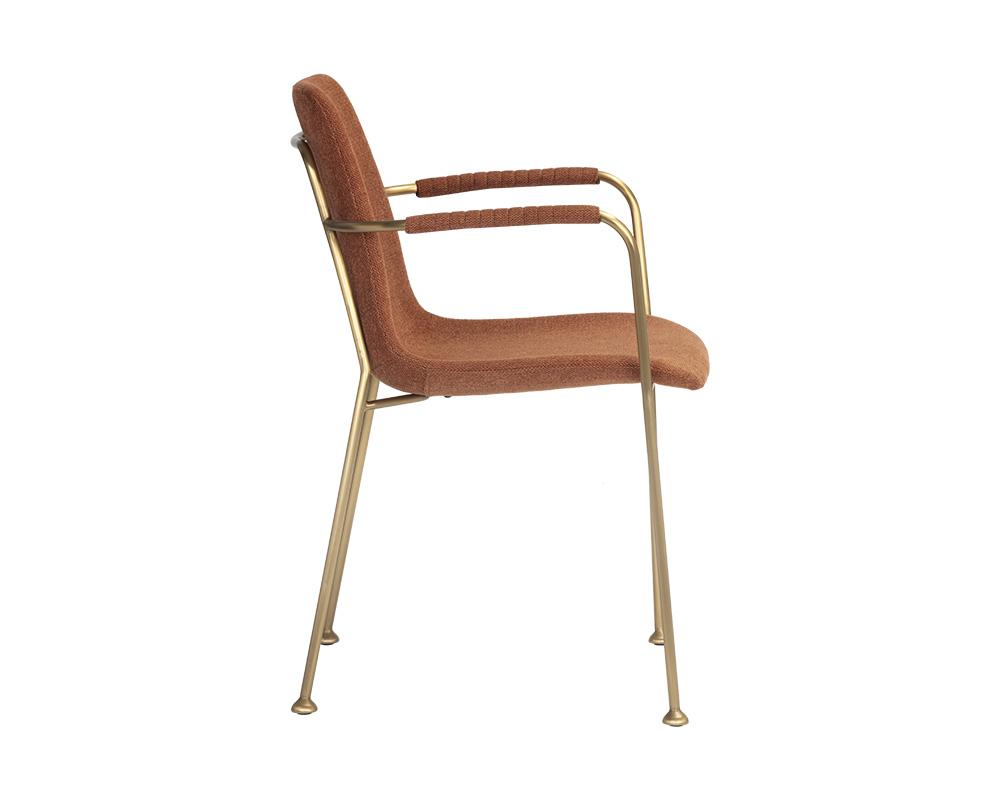 Hathaway Dining Armchair - Belfast Rust