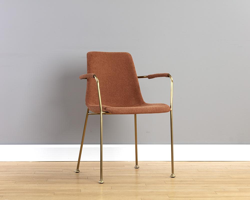 Hathaway Dining Armchair - Belfast Rust