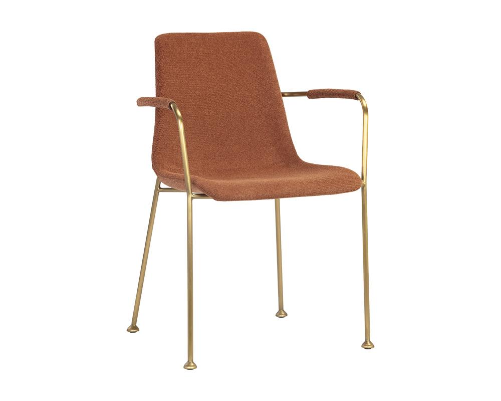 Hathaway Dining Armchair - Belfast Rust