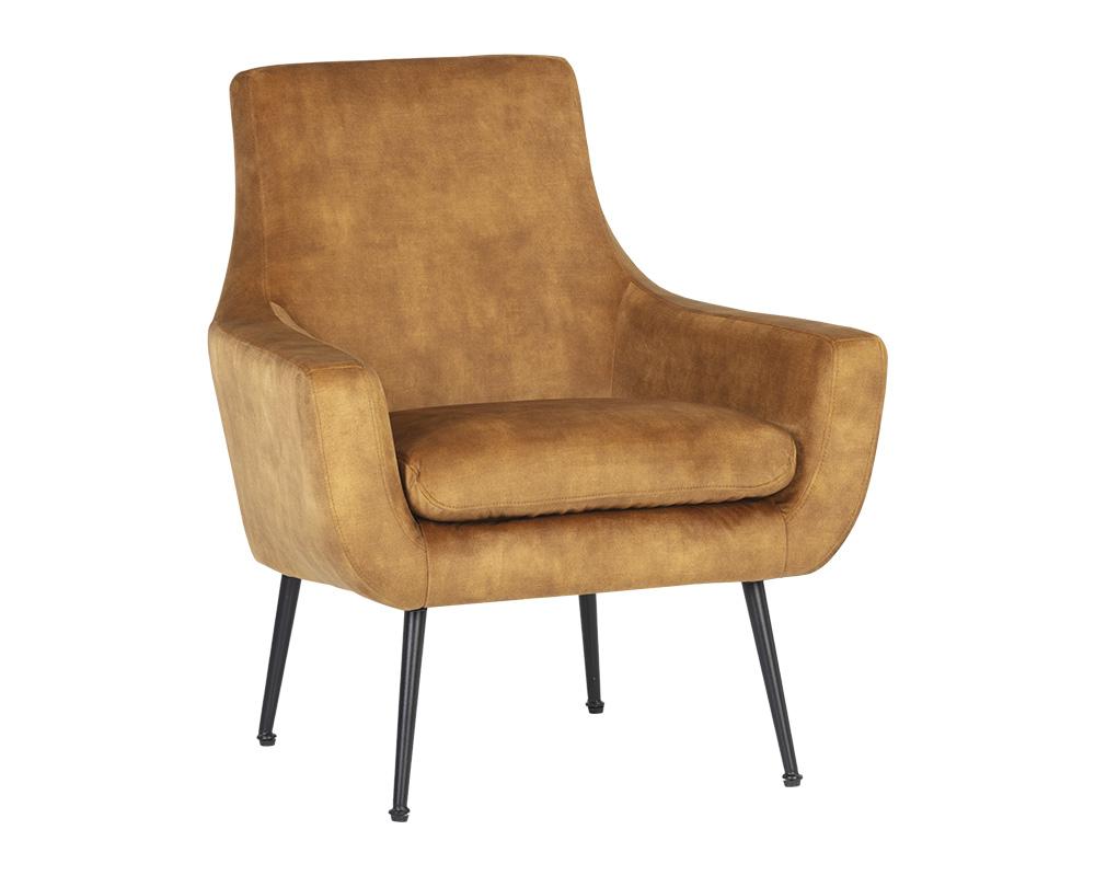 Aletta Lounge Chair - Nono Tapenade Gold